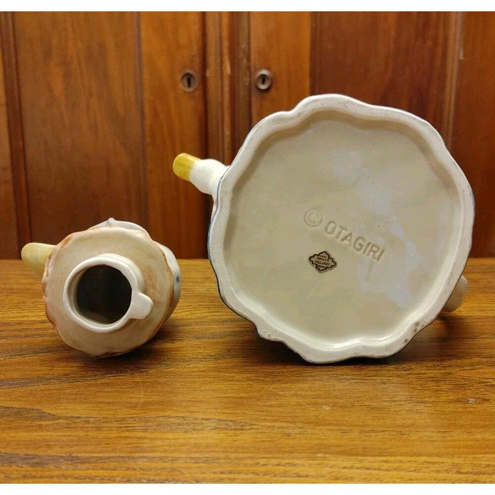 MCM ~ Vintage Otagiri Mother Goose Duck Figurine Teapot Hand Crafted In JAPAN EC